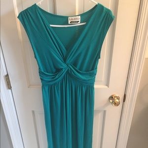 Teal maxi dress